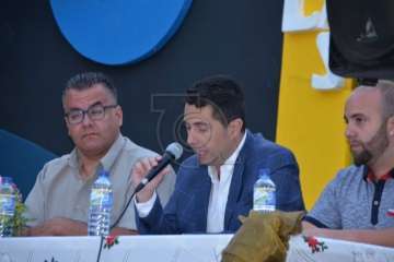 El edil Ramos pregona las fiestas del Carmen de La Medianía (Foto Francisco Javier Santana)